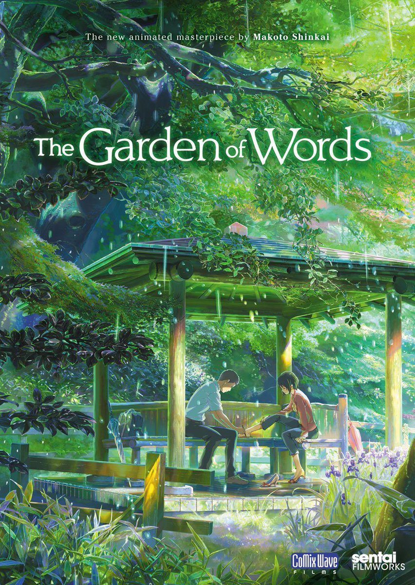 AnimationMoviee's tweet image. The Garden of Words (2013) 7.6/10
"تاكاو" تدرب ليُصبح صانعاً للأحذية على الطراز الياباني في حديقة ، فاذا به يلتقي بإمرأة غامضة أكبر سنًا منه تدعى"يوكينو" ، ثم من دون ترتيبات مسبقة بدأ كل من هما بالالتقاء بالاخر و يكون ذلک في الايام الممطرة فقط،لكن بنهاية موسم الأمطار ماذا سيحدث؟