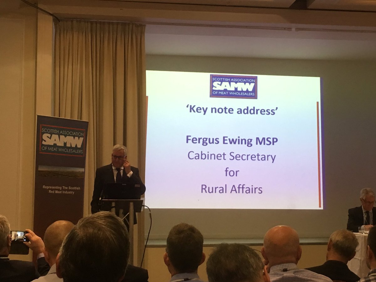 Attending the Scottish Association of Meat Wholesalers annual conference #samw #wholesalers #conference #fergusewing #redmeatindustry #bestinbeef #stoddartassured #workingtogether