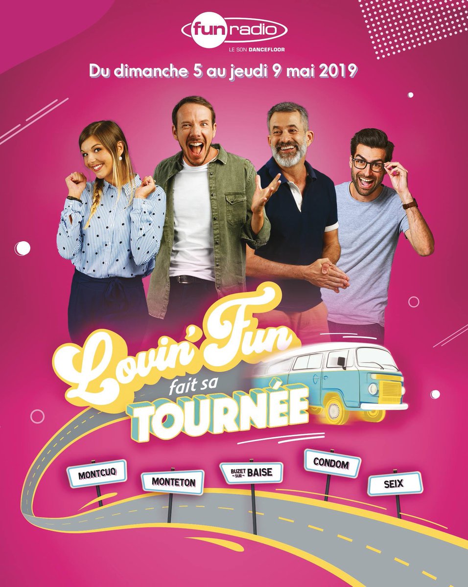 💥 Énorme 👉🏻 <a href="/Lovinfun/">Lovin'Fun</a> part en tournée dans les villes les plus HOT de la France 🌈🤣 Qui sera la ? #LovinFunFaitSaTournée