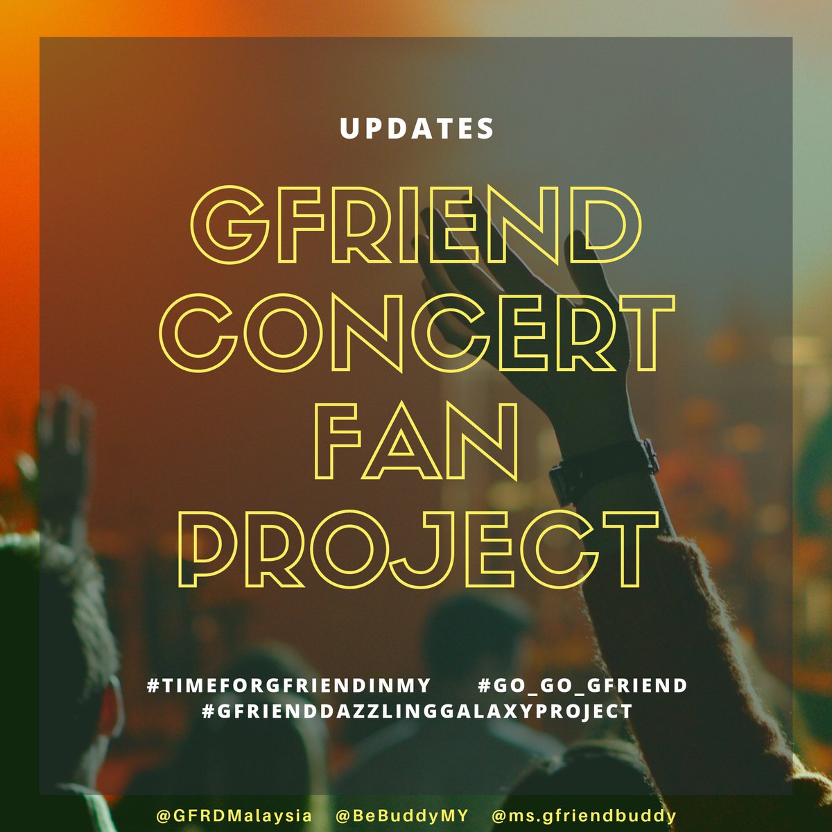 GFRDMalaysia's tweet photo. π£π£π£ Malaysian Buddy! Itβs #EndGameΒ week! For those who interested to be a donator, itβs now or never, mate! For more info regarding the project, please refer to the posters ya? ππ
#TimeForGFRIENDinMY #GO_GO_GFRIEND #GFRIENDinKL #GFRIENDinMY #GFRIENDDAZZLINGGALAXYPROJECT https://t.co/C91wIQ5o6F