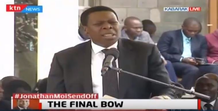 StandardKenya's tweet image. CS Eugene Wamalwa: Pole to the family for the loss of Jonathan who was like a big brother to me. I pray that you find solace...

#JonathanMoiSendOff