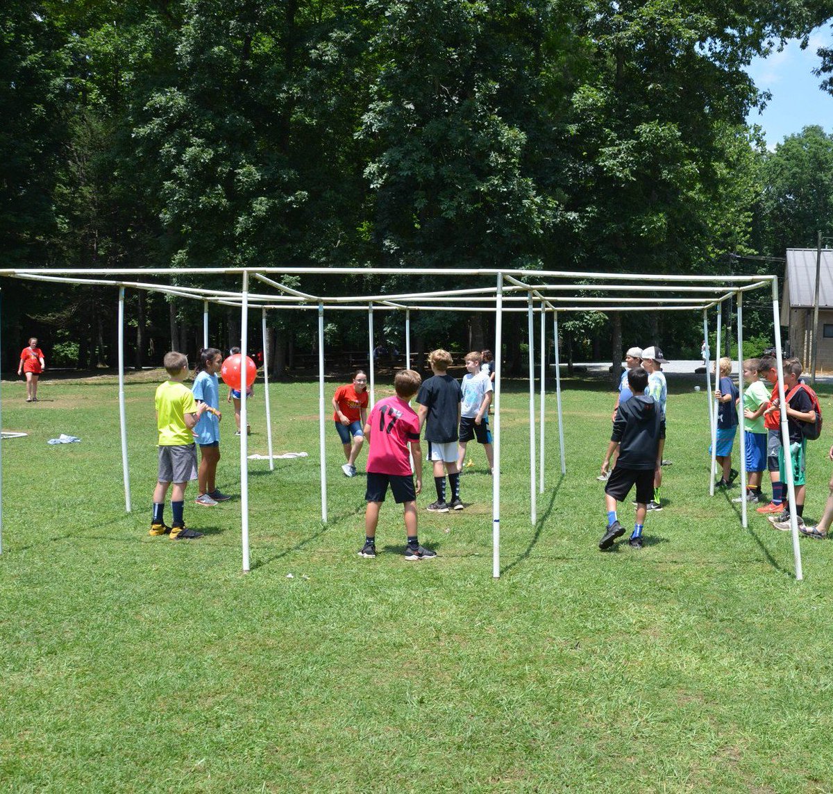 campacc's tweet photo. 9 square in the air is just one of the fun games our campers get to play! What is your favorite camp game? You can register today at https://t.co/gQi0sYdIsh #summercamp #campacc #9square https://t.co/T2HpRBN3Ob