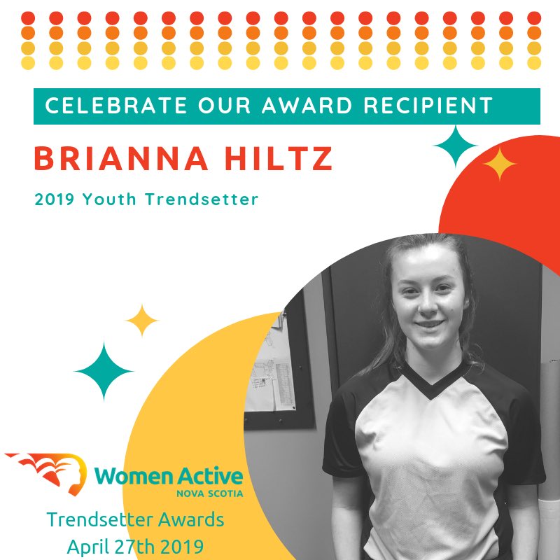 This year’s Youth Trendsetter Award recipient is Brianna Hiltz! Congratulations! #2019trendsetters