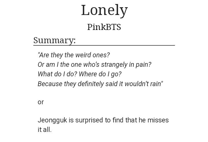 42) Lonely https://archiveofourown.org/works/8117959 • 2.6k words• post-break up• melancholy• cold weather• happy ending