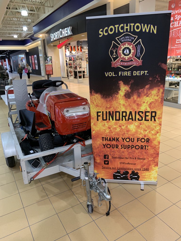 Knives_n_Lint's tweet image. STVFD will be at the Mayflower Mall today (04/27/2019), selling tickets on our annual Fathers Day Lawn Tractor Draw !

Tickets are $2 each or 3 tickets for $5. Drop by between 11am-9pm. We will be in front of SportChek.

Thank you for your support !
#cbrm #stvfd #mayflowermall