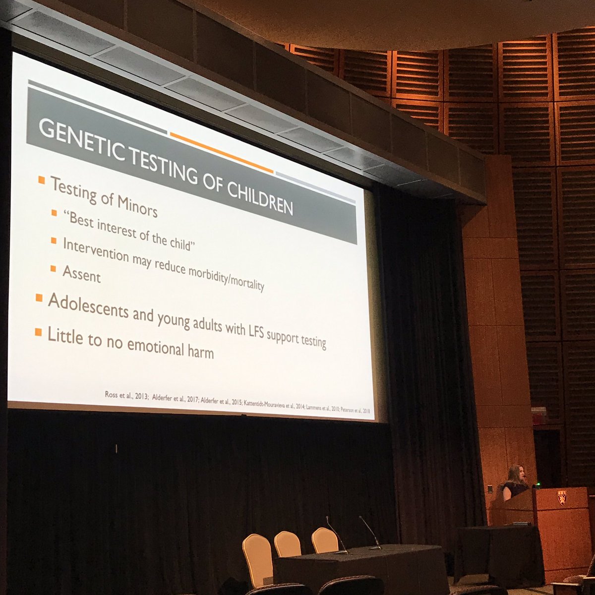 myfoodsquare's tweet photo. Jackie Schienda lead pediatric genetic counselor at DFCI discusses talking to children about cancer genetic testing! #CancerGCConf https://t.co/JBqB8ITZW0