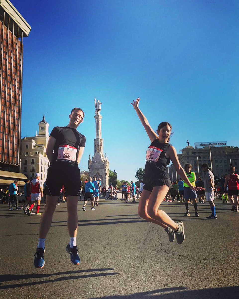 tamsinly's tweet photo. Before v After #MadridMarathon2019
No concept of energy conservation
#besttimeyet #awfulpleasedwithmyself #somedayforit ☀️👀 https://t.co/WBtpM6P7LF