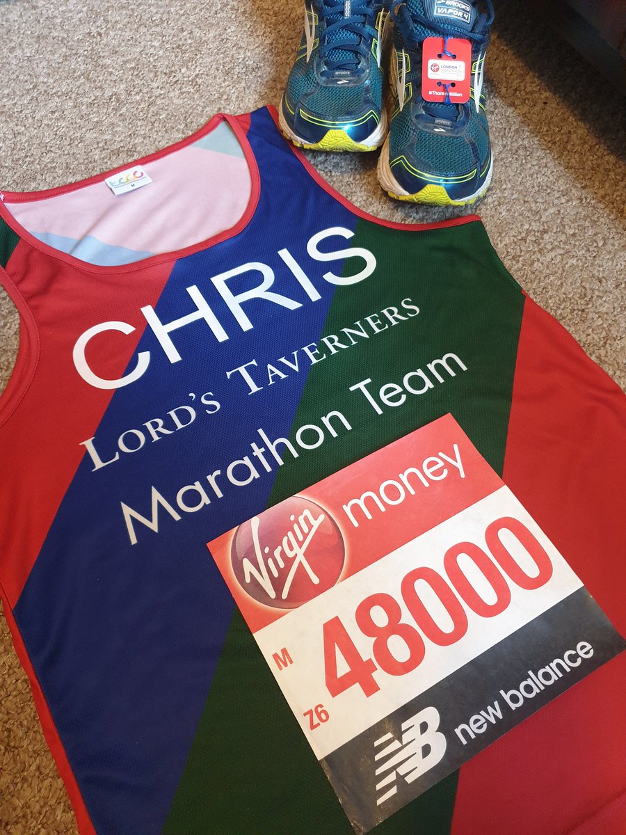 All set for @LondonMarathon tomorrow in aid of @LordsTaverners. Thank you to all who have supported me in getting to this point! If anyone would like to donate - mydonate.bt.com/fundraisers/ch…

THANK YOU!

#TeamTavs