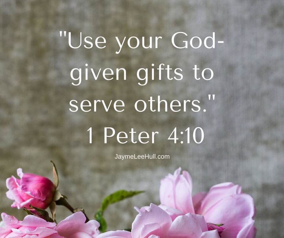 Jayme Hull on Twitter: "Have you identified the gifts the Lord has given to  you? God gives us gifts to use to bless others. When was the last time you  used your