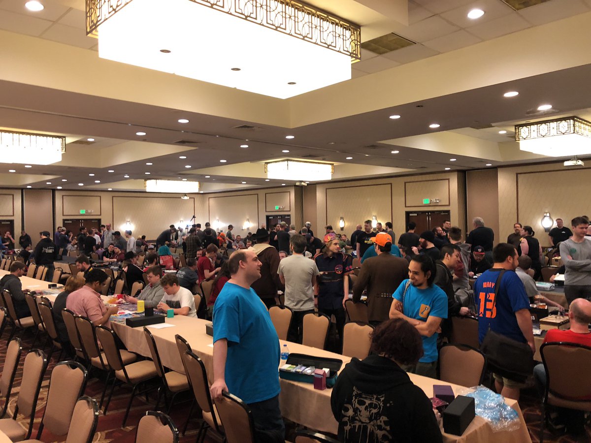 RadioTCXPodcast's tweet photo. Check-in for the Denver System Open will be ending soon! #xwing #SystemOpen https://t.co/b16Sd48VrO