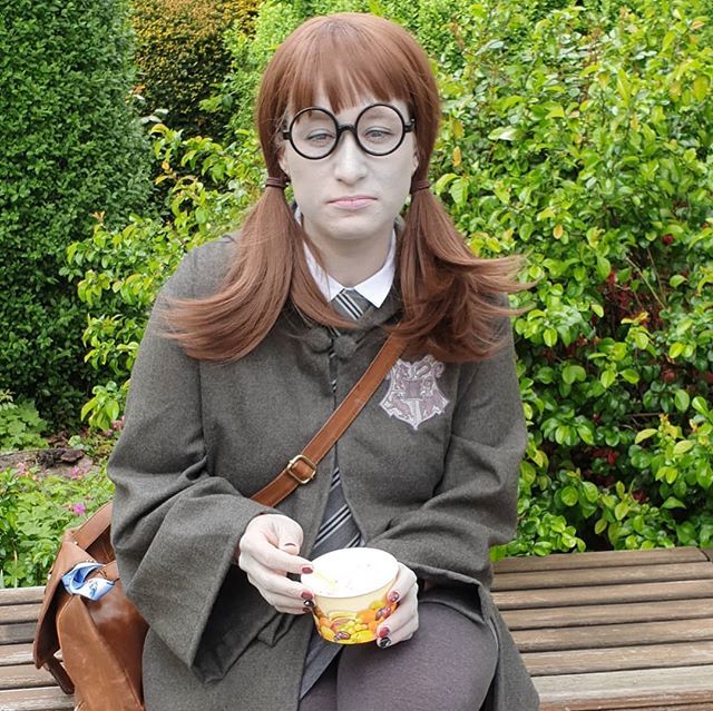 Harry Potter Kostüm Maulende Myrte - Offizielles Kinderkostüm Mit Umhang