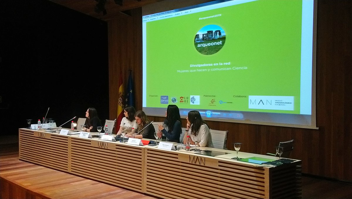 ¡Llega el turno de la mesa de divulgadoras en la red en <a href="/Cong_Arqueonet/">Congreso Arqueonet</a>! ¿Qué retos tienen las investigadoras? Hoy nos los cuentan en el <a href="/MANArqueologico/">Museo Arqueológico Nacional</a> 😉
#arqueonet2019