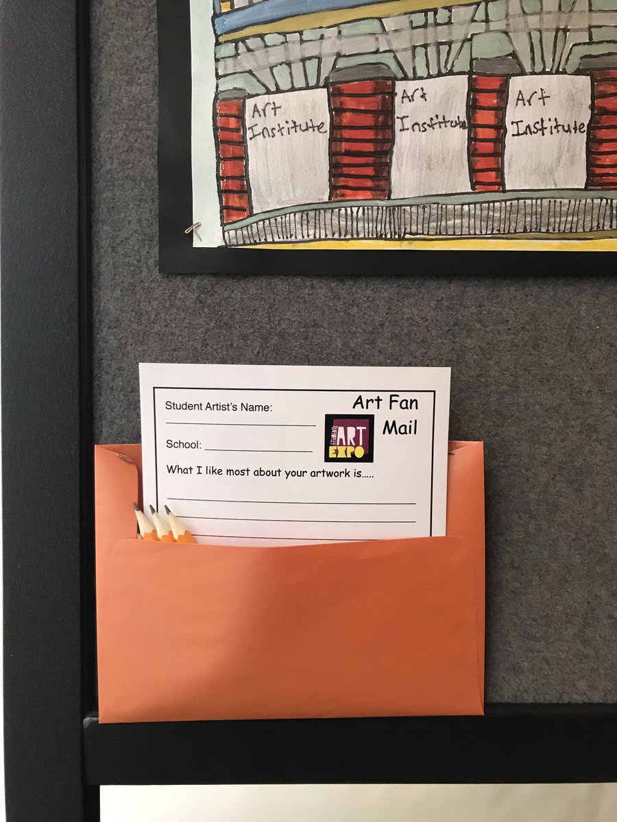 RMSArtists's tweet photo. Don’t let today’s weather keep you from seeing the amazing student artwork from 13 West Suburban school districts! Be inspired, leave supportive fan mail, and create your own work of art! #D90Learns #WSCAE #ArtsEd https://t.co/g1i4jXG63w
