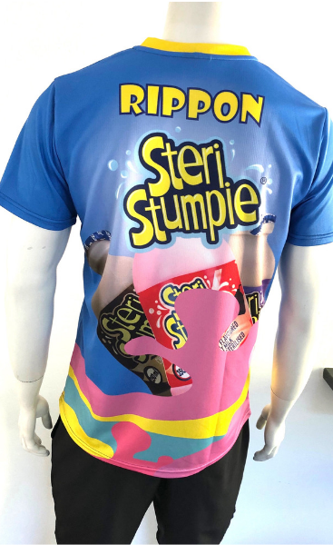 Action Cricket shirts sponsored by Steri Stumpie. Was awesome designing this fun, custom shirt for Wayne Greenhalgh and his Action Cricket team! Dressed to impress! 

#ActionCricket #TeamWear #CustomSportsClothes