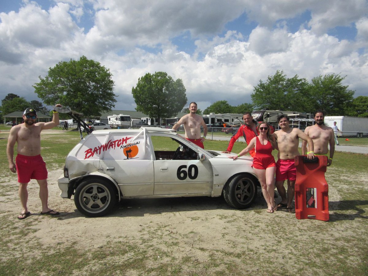 24hoursoflemons's tweet photo. It's race day and the rescue squad is on the grounds, thankfully. #BaywatchKnoxville #SloMoRunning
#Geo #Metro #V6Swap #MidEngined #Baywatch #SouthernDiscomfort #24HourRace #NightRacing #CMP #CarolinaMotorsportsPark #24HoursOfLemons #Lemons https://t.co/67jhK0oNrY