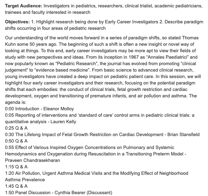 Pediatric Research tweet media
