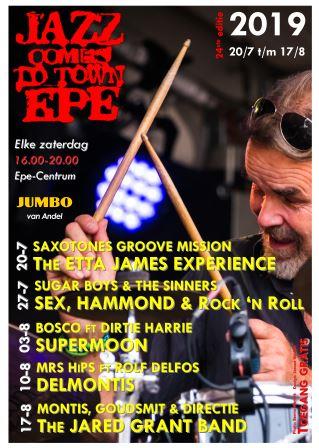 Op deze Koningsdag presenteren wij met trots het JCTT programma 2019! Vanaf 20/7, 5 zaterdagen, 10 top acts! Tot Jazz...