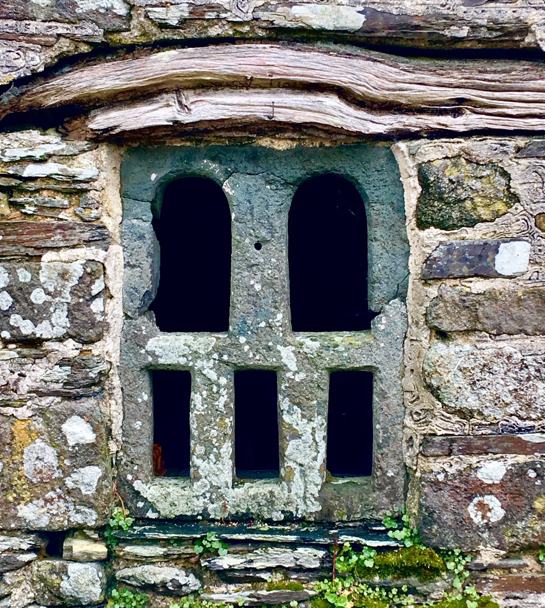 kcarmichael2011's tweet photo. One of everyone’s favourite details from yesterday’s final day on the @VArchGroup conference. A reset late-medieval 5-light transomed window carved from a single piece of stone, probably an original hall window from Trerithick Manor, Polyphant. #cornwall #architecturalhistory https://t.co/0NSTagm7pk