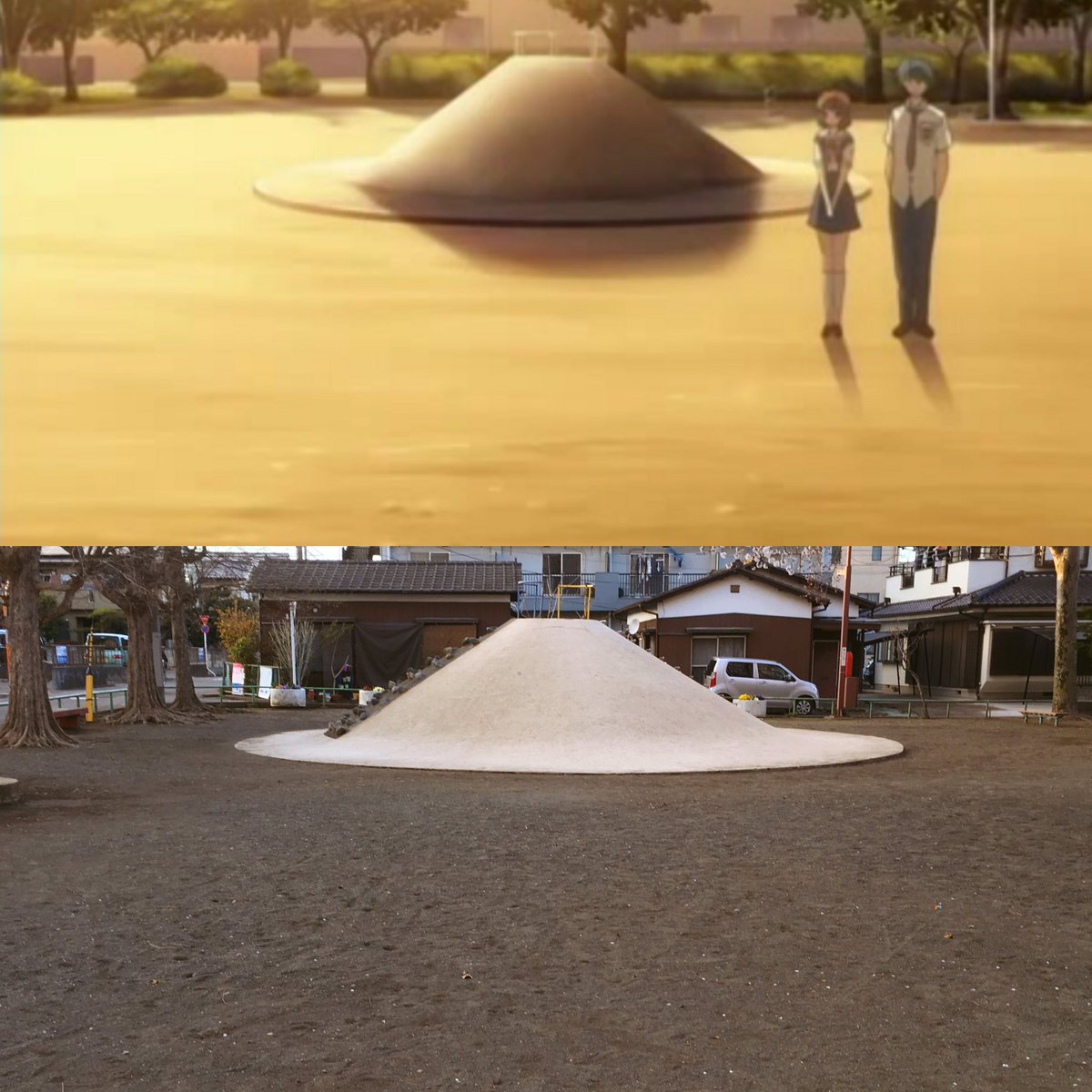 Akky Clannad聖地巡礼 渚家の前の公園とこれまた別の公園 1枚目の遊具はclannad観た時からすごく印象に残ってたので見れて良かった ちなみに渚家の場所にパン屋は無く普通の住宅地でしたw Clannad Akky聖地巡礼