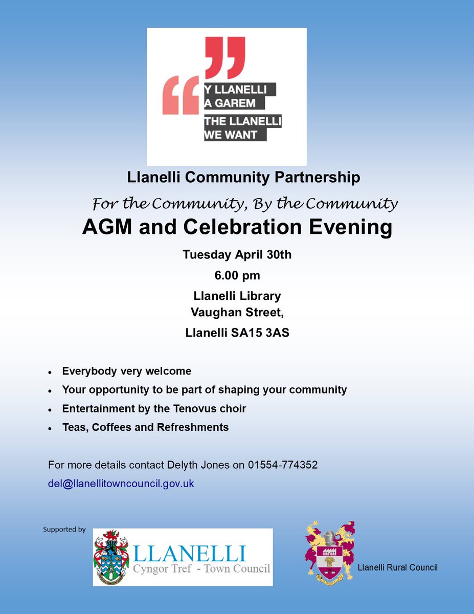 LlanelliComPart's tweet photo. Be part of shaping YOUR community! https://t.co/QL2mcyqJD1