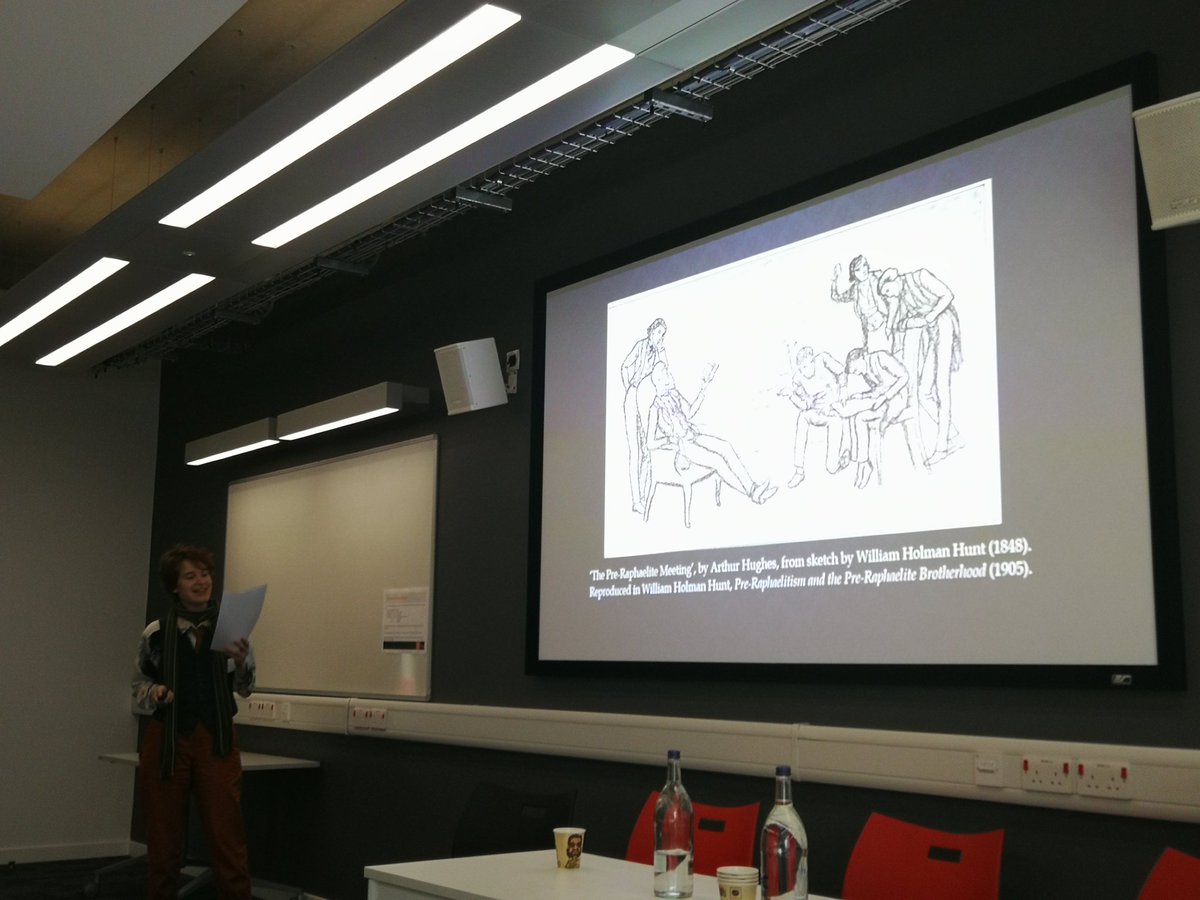 RHUL_cvs's tweet photo. Thinking about the radical #PreRaph Elizabeth Siddal with @nataliefiereeve in our final PGR panel, exploring her engagement with her Romantic predecessors. https://t.co/3hGuwVg1EK