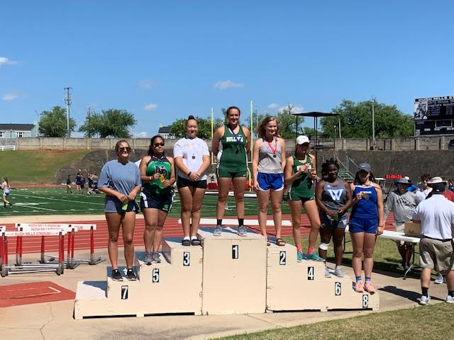 NDAcademyGA's tweet photo. Congratulations to Ana Caballero on her 5th place finish in the discus throw at the @GISA_Athletics State Track meet yesterday! Great job Ana, we are proud of you! #IrishWolfhounds https://t.co/wrD7DGNcsF