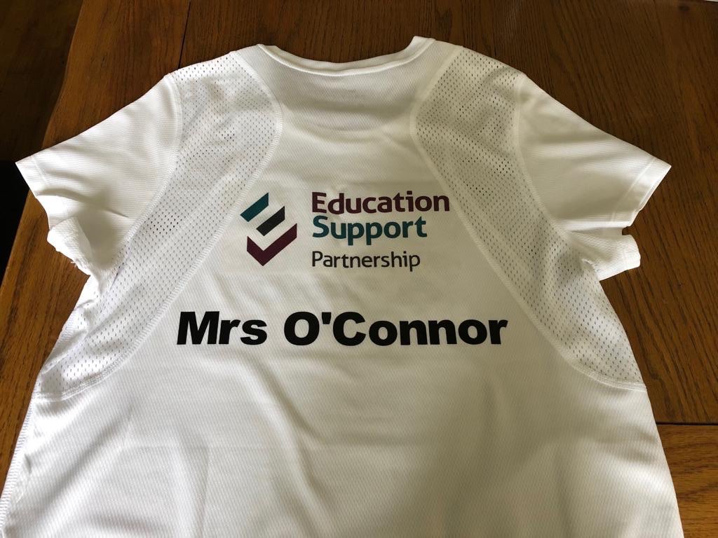 mindworkmatters's tweet photo. Kate’s Marathon Running top all really for tomorrow. We wish you all the best Kate! #HeadTeacher #LondonMarathon2019 @lessnessheathht @EdSupportUK @Primary1stTrust A huge thank you to everyone at Lessness Health who has helps us in our fantastic fundraising events 😘 https://t.co/MeglAcx2y3