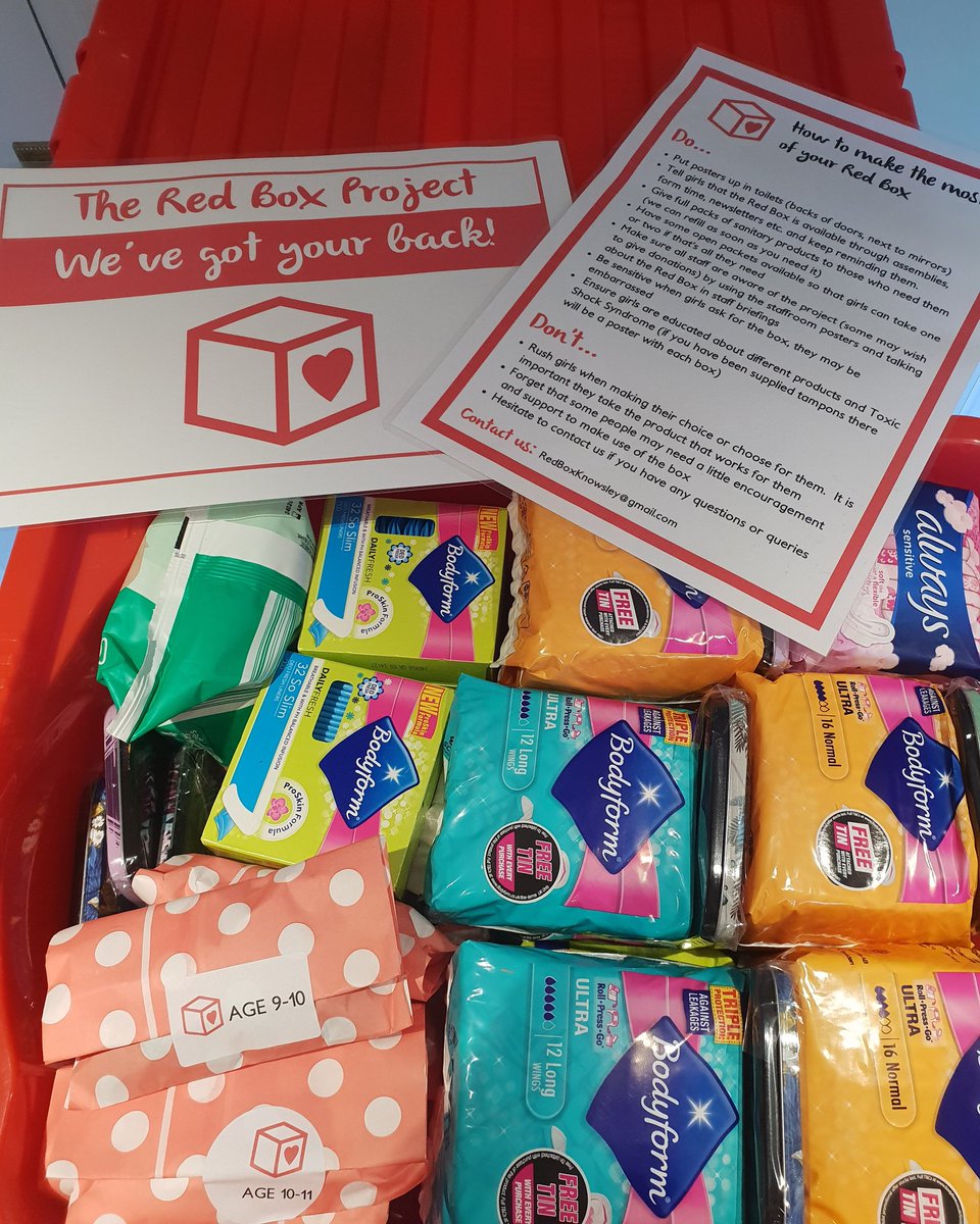 RedPrescot's tweet image. We collect donated period products from our amazing local community #prescot and put them into schools so every girl has access and doesn't miss out on her education because of her period #MerseyHour