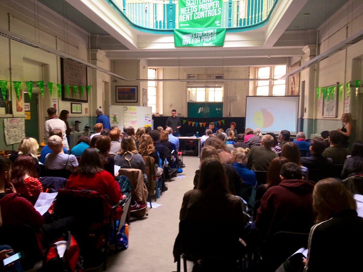 The <a href="/Glasgow_LR/">Living Rent Glasgow</a> AGM even more packed out than last year. Amazing to see this level of tenant organisation.