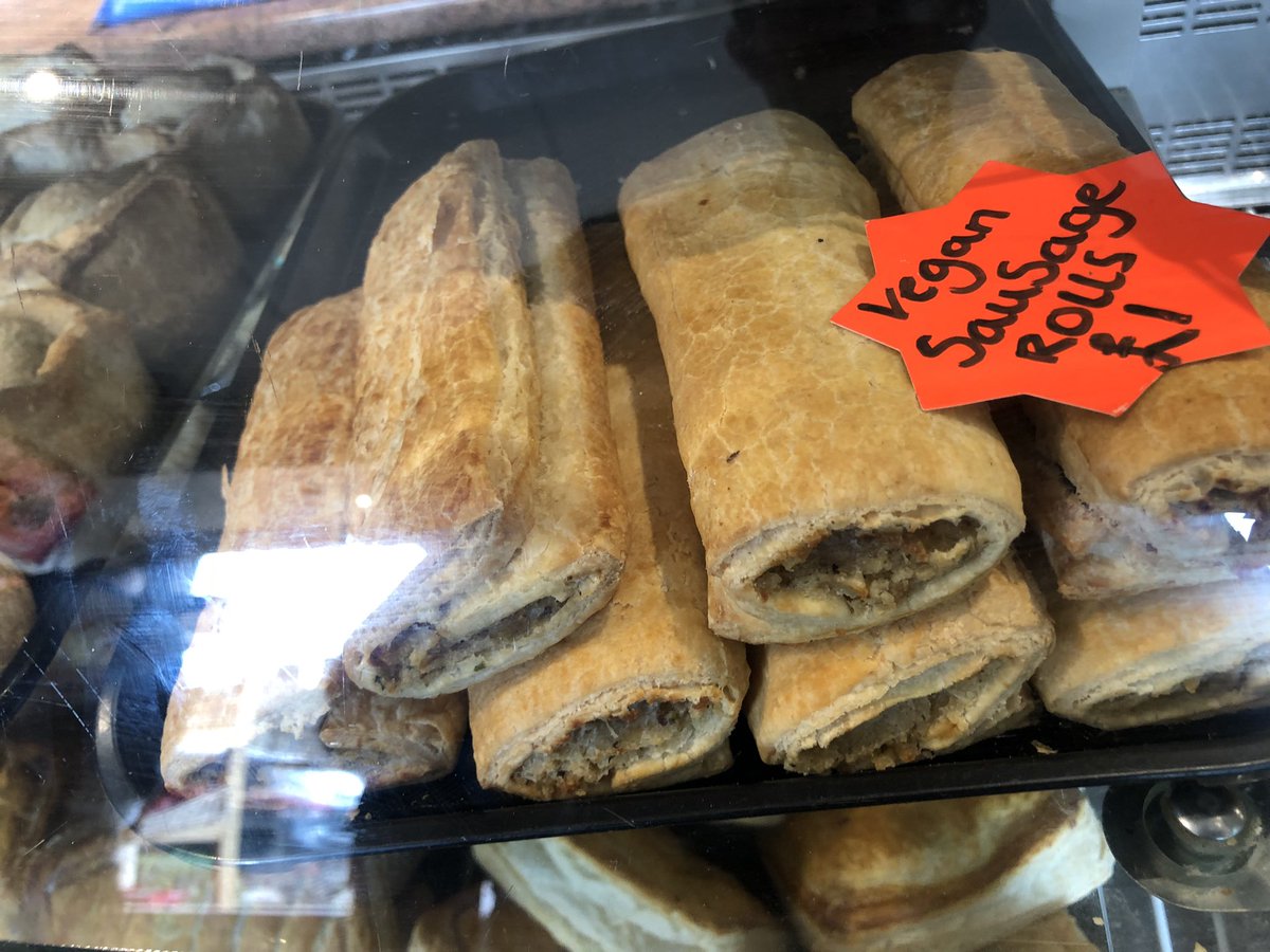 Move over Greggs! Spotted in #Rothbury 😊 #yum #vegan #Bakery