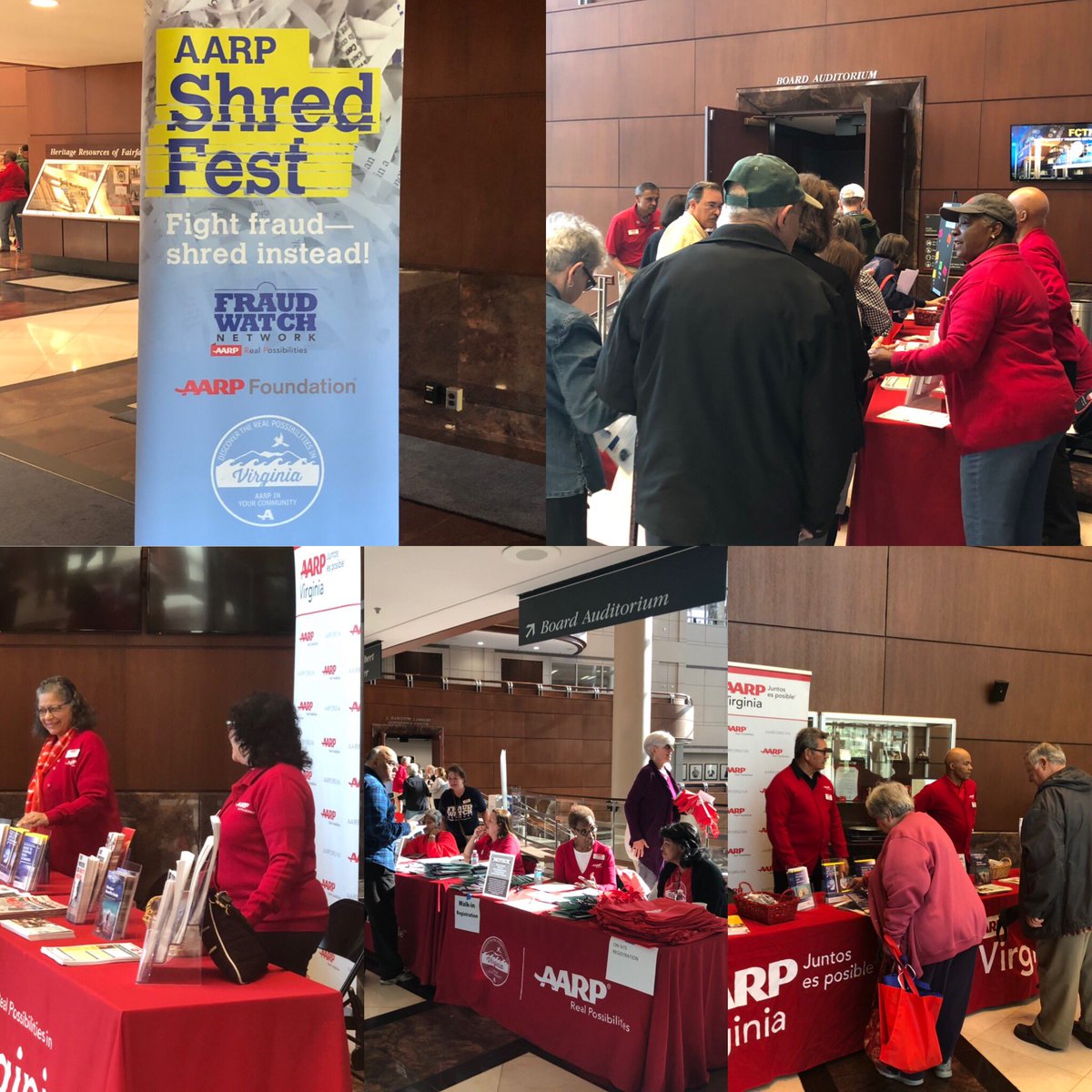 aarpfraudwatch's tweet photo. At Operation Stop Scams: Scam Jam and Shredfest with @AARPVa  - livestream: https://t.co/kQ4ZL17G9W https://t.co/MYgIL410u9