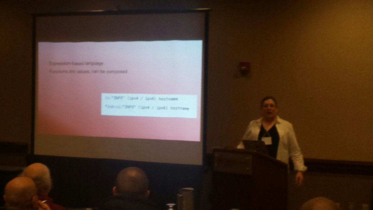 FunctionalKnox's tweet image. Starting Day 2 with @jamietheriveter talking about Rosie Pattern Language here at #LambdaSquared2019!