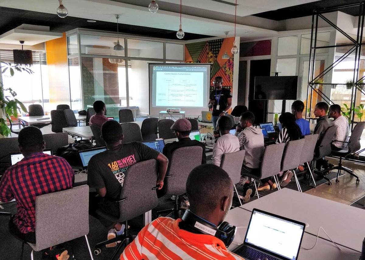 AndelaRwanda's tweet photo. Good afternoon Kigali 🙌🏾,

Today is the day #ProgateAndelaMeetup has kicked off.
The session is supercharged 🚀, we are building an online journal where users can pin down their thoughts and feelings. Let'd do this! https://t.co/HC0VqjhY4K