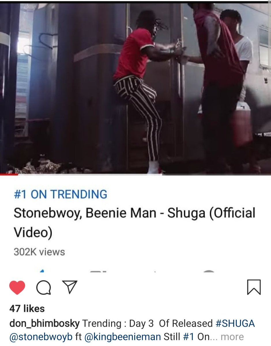 stonebwoy's tweet photo. Allow Me To Say I SWEAR BhimNation is On FIRE and SHUGA at the Same Time.....
It's the 3Rd Day after release and 300K + plus views.. can we Do 1m in 5 days? Let's Go Guys... 
https://t.co/AHTm5zpaIL
SHUGA ft @KingBeenieMan
Legon Tonight https://t.co/TfOe5YW1AT