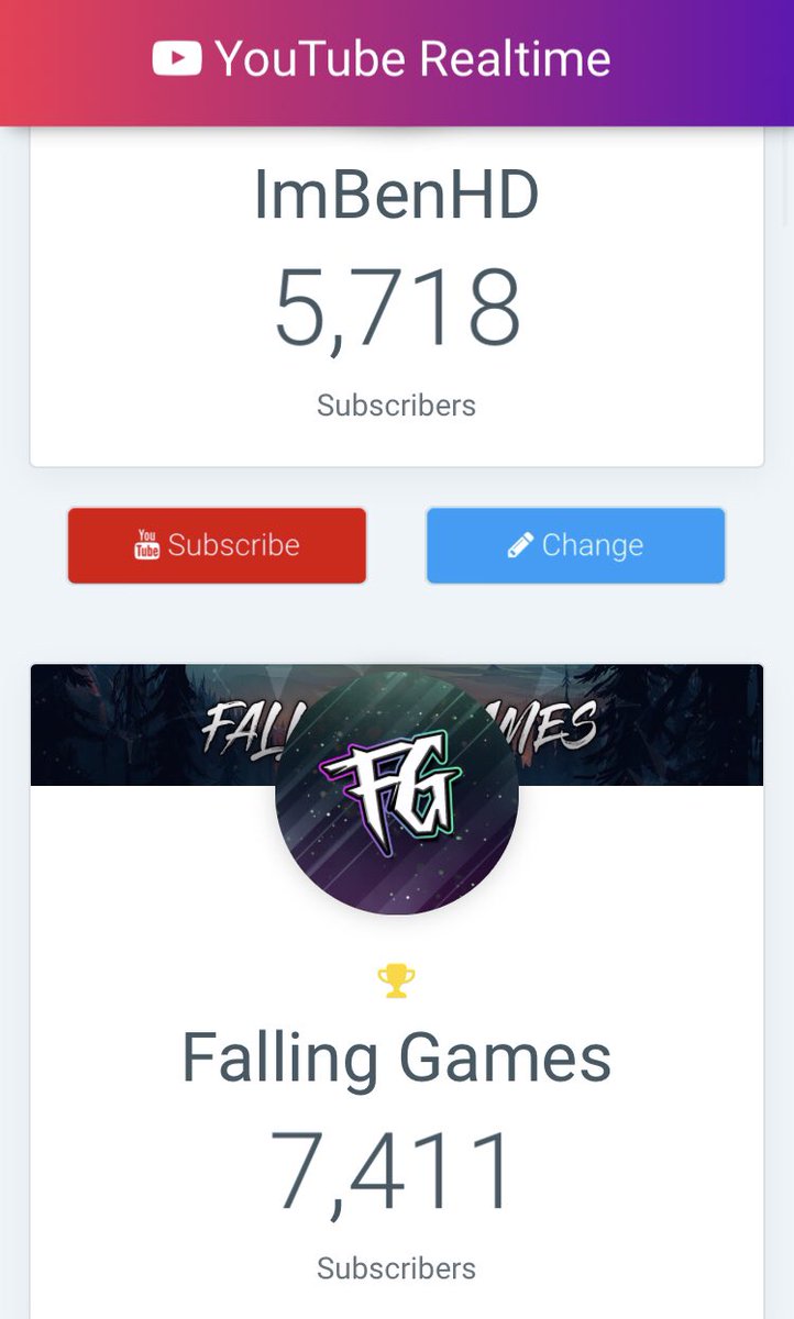 imbenhd1's tweet photo. ImBenHD Vs Falling Games - Road To 10k, May the best man win! @imbenhd1 vs @TheFallingGames 

Everyone sub to my YouTube channel   https://t.co/nbNGmONTDH https://t.co/PekkVc7cNz