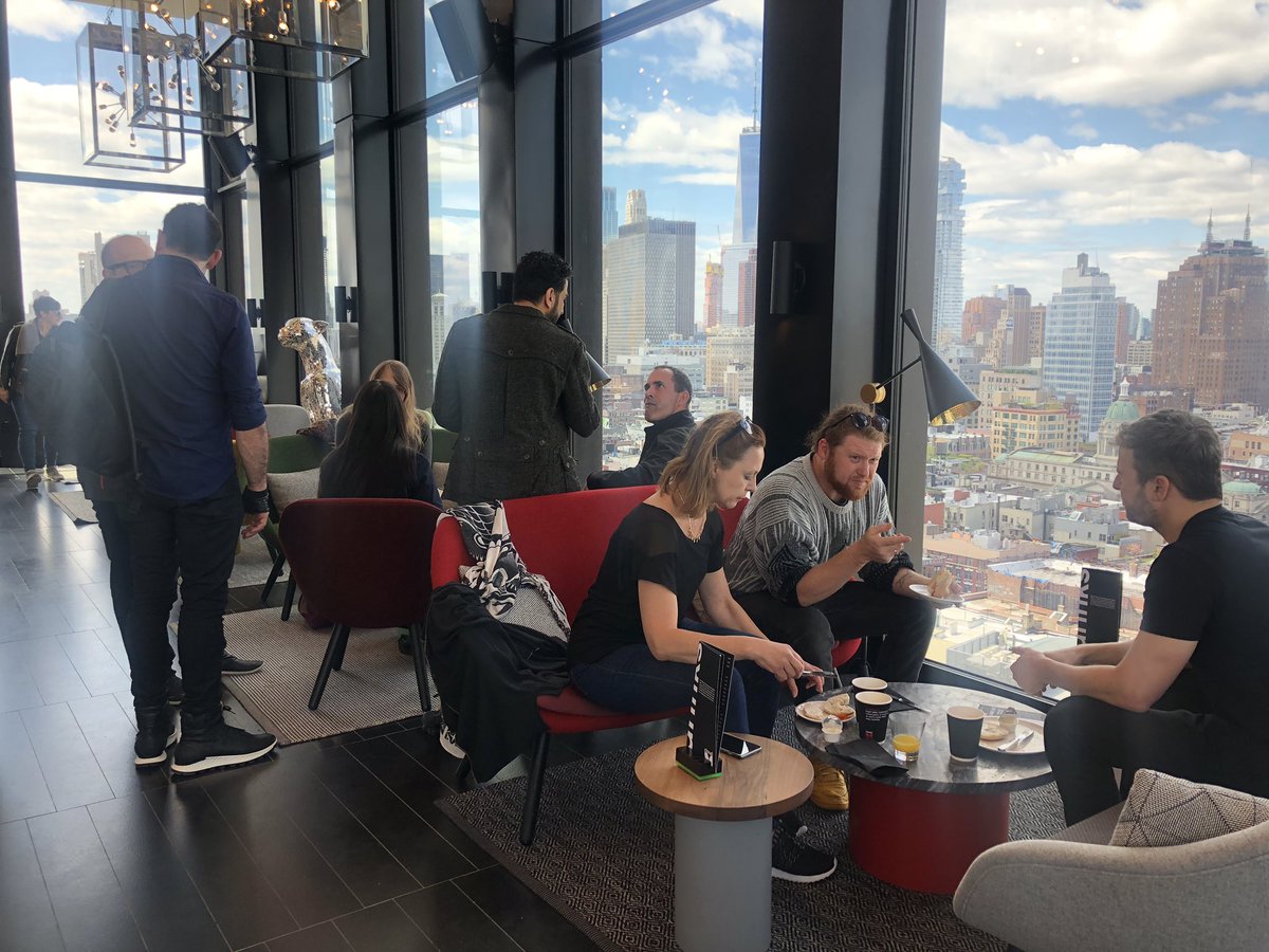 AnotherAIinArt's tweet photo. Brunchin’ at the rooftop of the CitizenM. Come join us! #AnotherAI https://t.co/8JhLKaYPDv