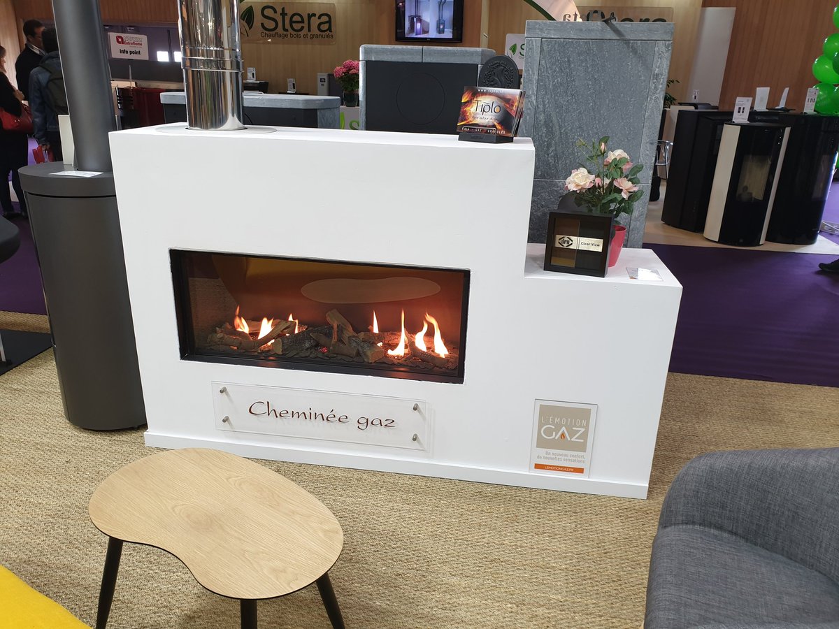 Retrouvez toute la magie des Cheminées Gaz au hall 3 #foiredeparis