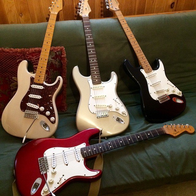 DiamondPedals's tweet photo. It's #straturday morning but which one of these lovely #strats is going to be the one? Which one would you choose? #diamondpedals #strattone #tone #fralinpickups #dimarziopickups #fenderstratocaster #fenderfat50 #vintageormodern https://t.co/i8IL2PZzmy https://t.co/1fxlqh3xNS