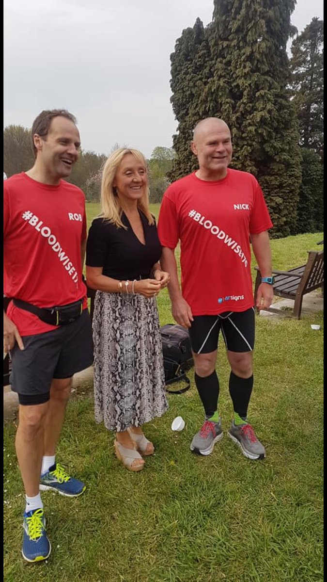RichardWade16's tweet photo. Robin and Nick are nearly at the London Excel centre after running from Nottingham for Bloodwise. Lookout for them #bloodwise170 @GabbyLogan @HelenSkelton https://t.co/3mFIUgfrSU