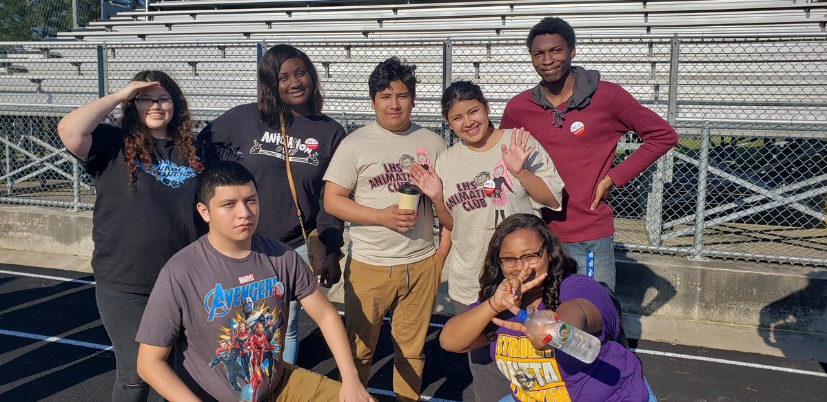 Ready for Special Olympics to start!! Yay! Animation Club volunteers!🏃‍♀️🏃🏽‍♂️#LPNoLimits #WeAreLufkin #LufkinLearns