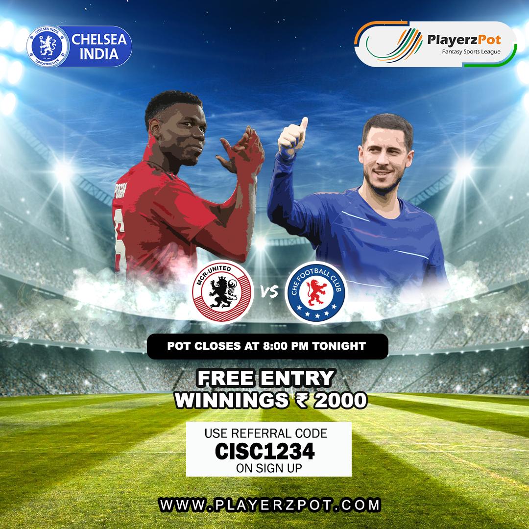 ChelseaIndia's tweet photo. Special contest for Blue Arena 5 - Winnings worth Rs. 2000, Entry is FREE. Join @PlayerzPot Fantasy & win big: https://t.co/9Qu87kQ6mO #KheloPlayerzPot
#BlueArena5 #ChelseaFC https://t.co/WsiZX8fSWw