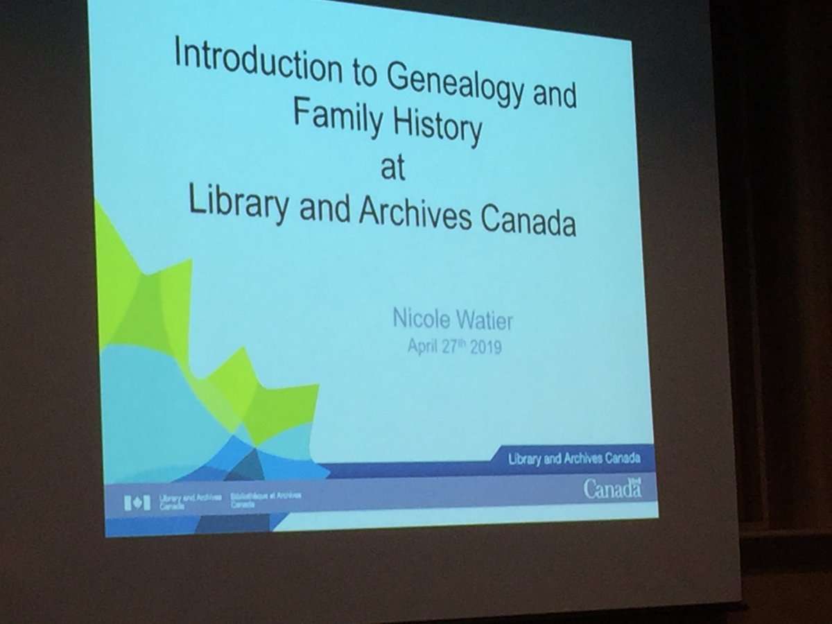 Getting ready for the first presentation at the Ottawa Public Library. #genealogy