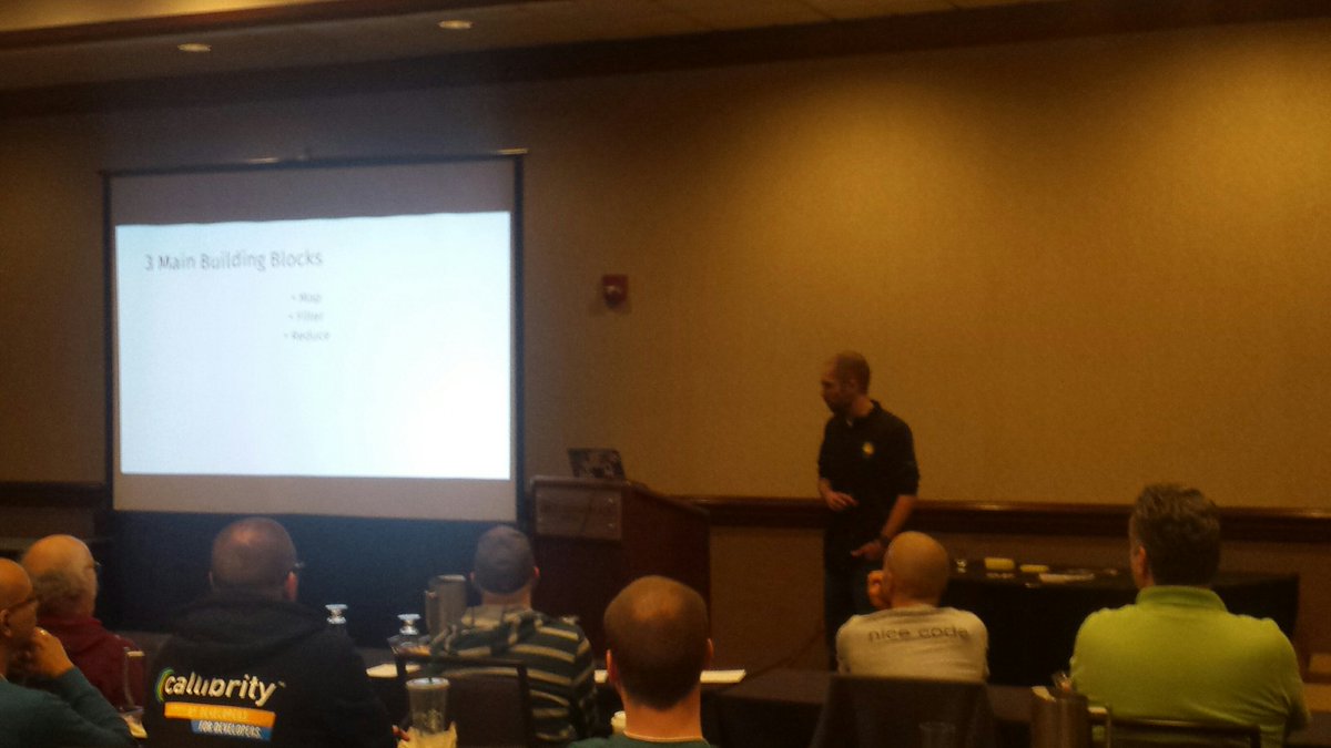 FunctionalKnox's tweet image. Learning how to do some #FunctionalProgramming in JavaScript with @JenningsTCJ at #LambdaSquared!