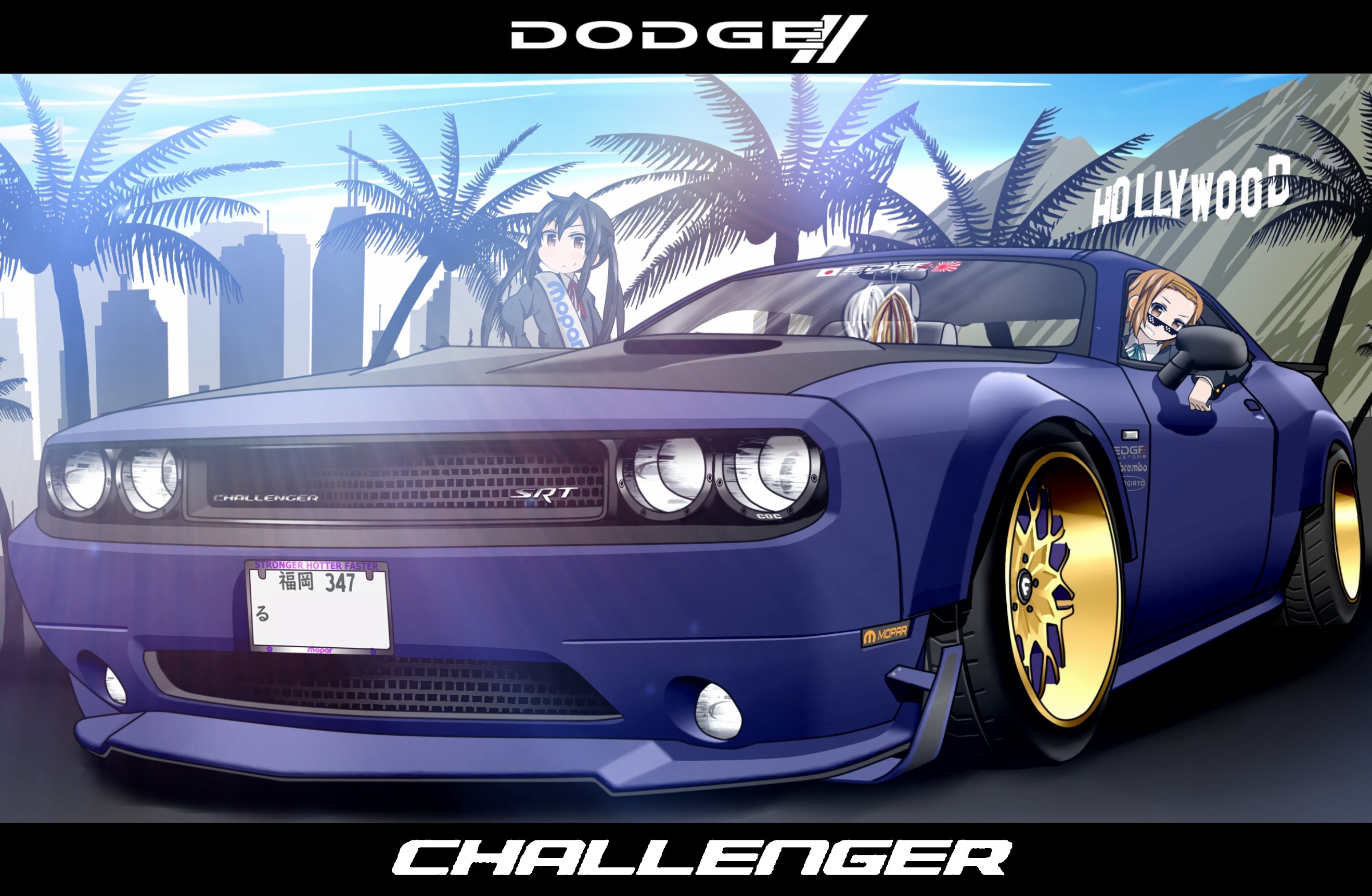 かいと Com3d2 無料で愛車かご家族の車と女の子のイラスト書きます企画 第回抽選のご応募は私をフォローしていただいてる状態でこのツイートをrtで応募完了です 第19回当選者の方のチャレンジャーをプロフ ヘッダー画像セットでプレゼント完了しました