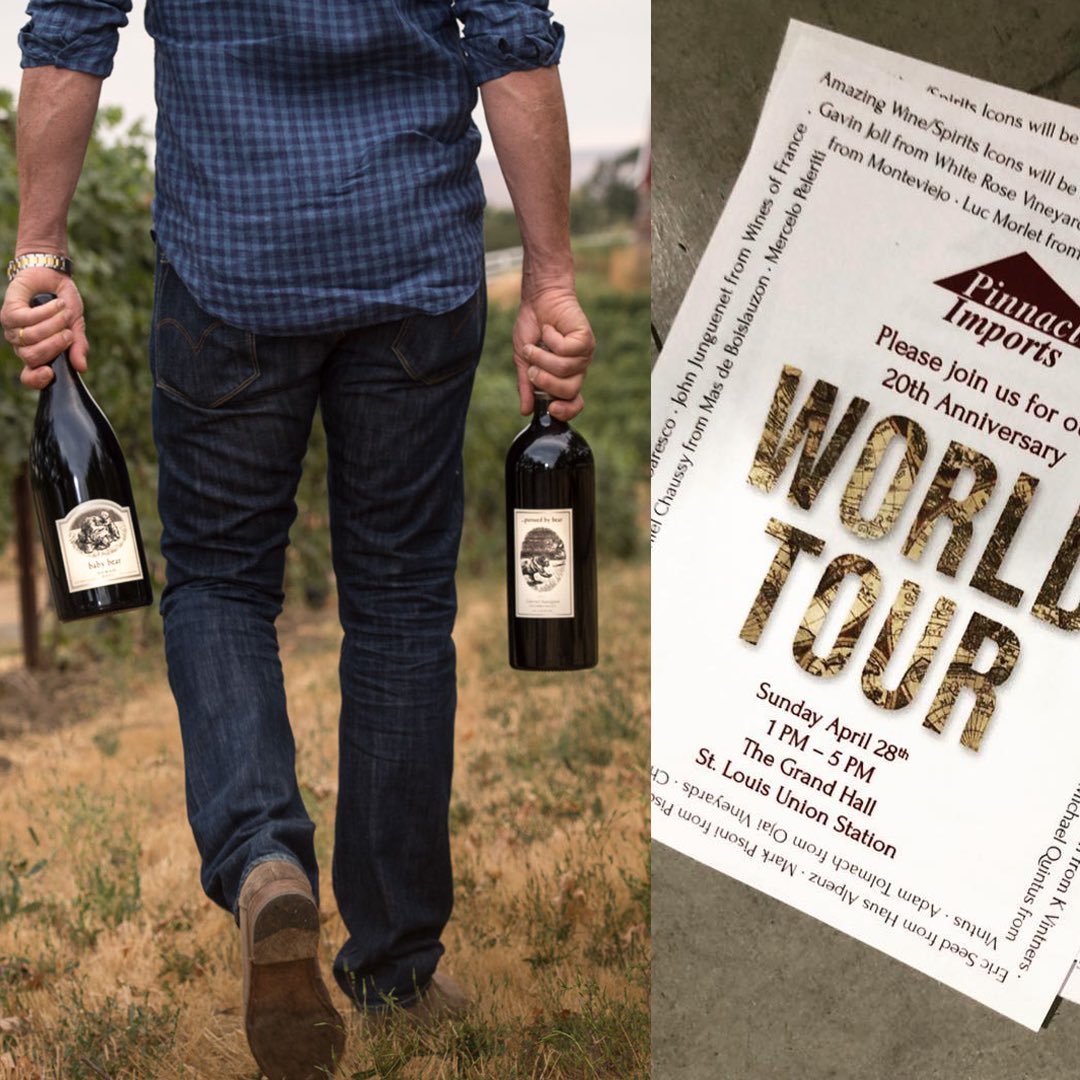 Kyle_MacLachlan's tweet photo. TOMORROW (4/28) I'll be @pinnacle_STL for their 20th Anniversary 🌟 Don’t make a pour decision...stop on by and say hello! 🍷 #PinnacleTurns20 https://t.co/EmYmbeJLTG