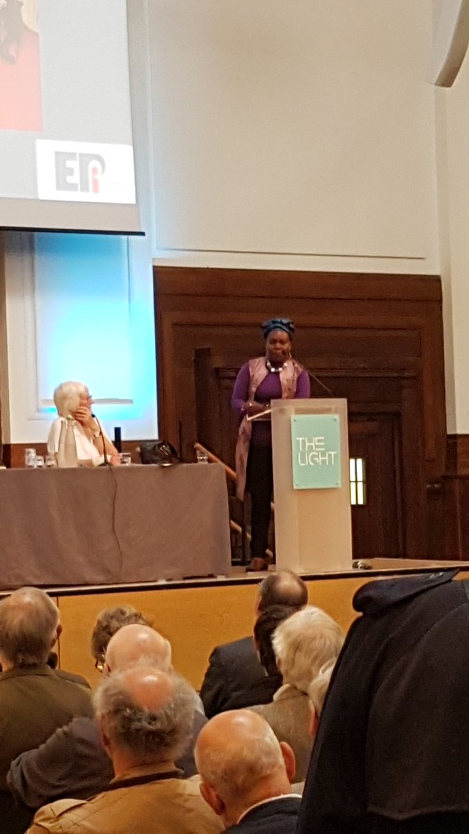 TopCat1965's tweet photo. @KiiruWinnie speaking on behalf of #ElephantProtectionInitiative and the state of the worldwide population of elephants at @PopnMatters Public Conference 2019. #PopConf #Popbiodiversity https://t.co/vQsL5t8Szm