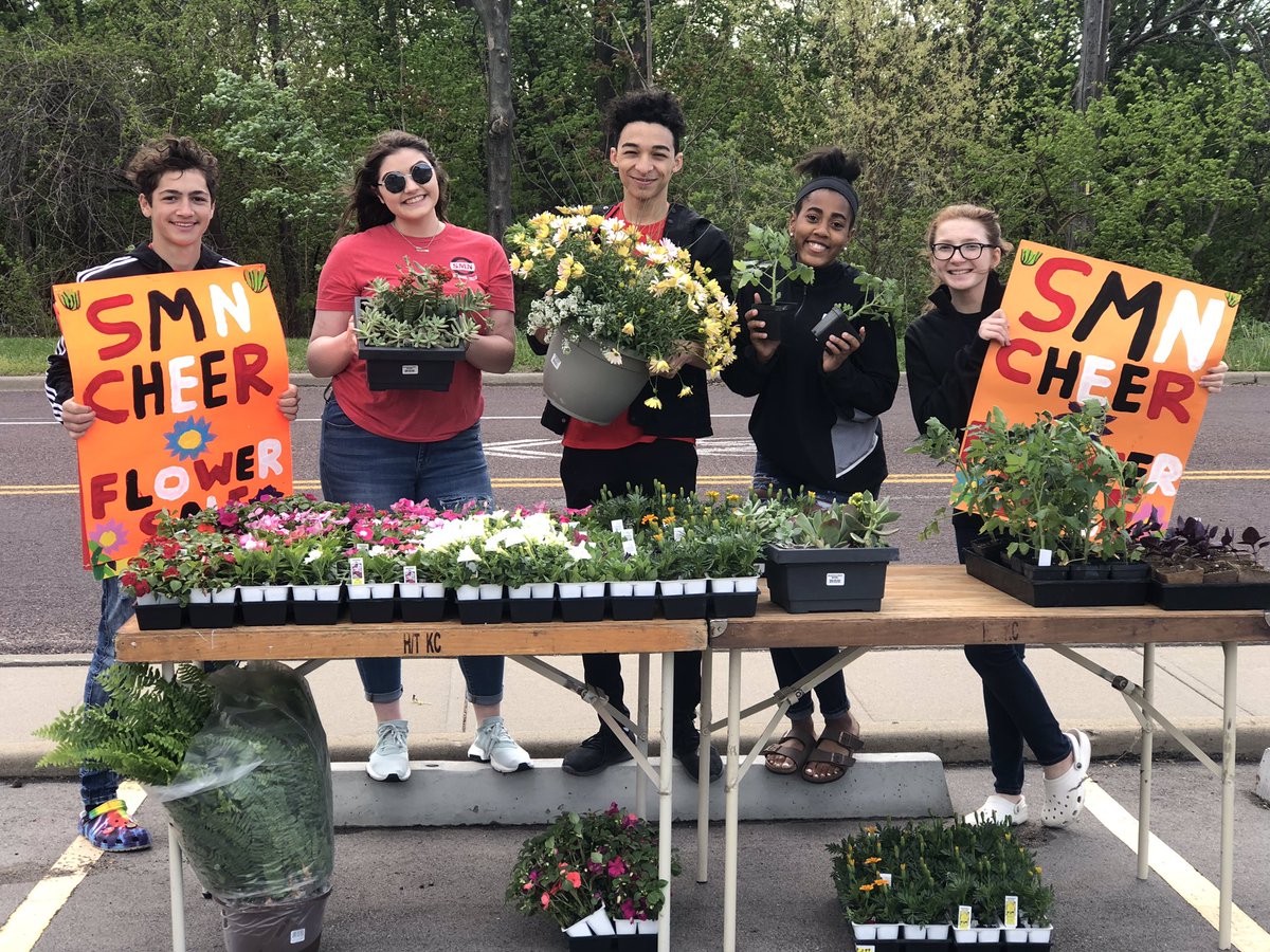 SMNorthCheer's tweet photo. The SMN Cheer Flower Sale is happening now until 12pm or until flowers run out! Stop by and support SMN Cheer and find something to add a pop of color to your garden!!! https://t.co/g2BYlV8xiU