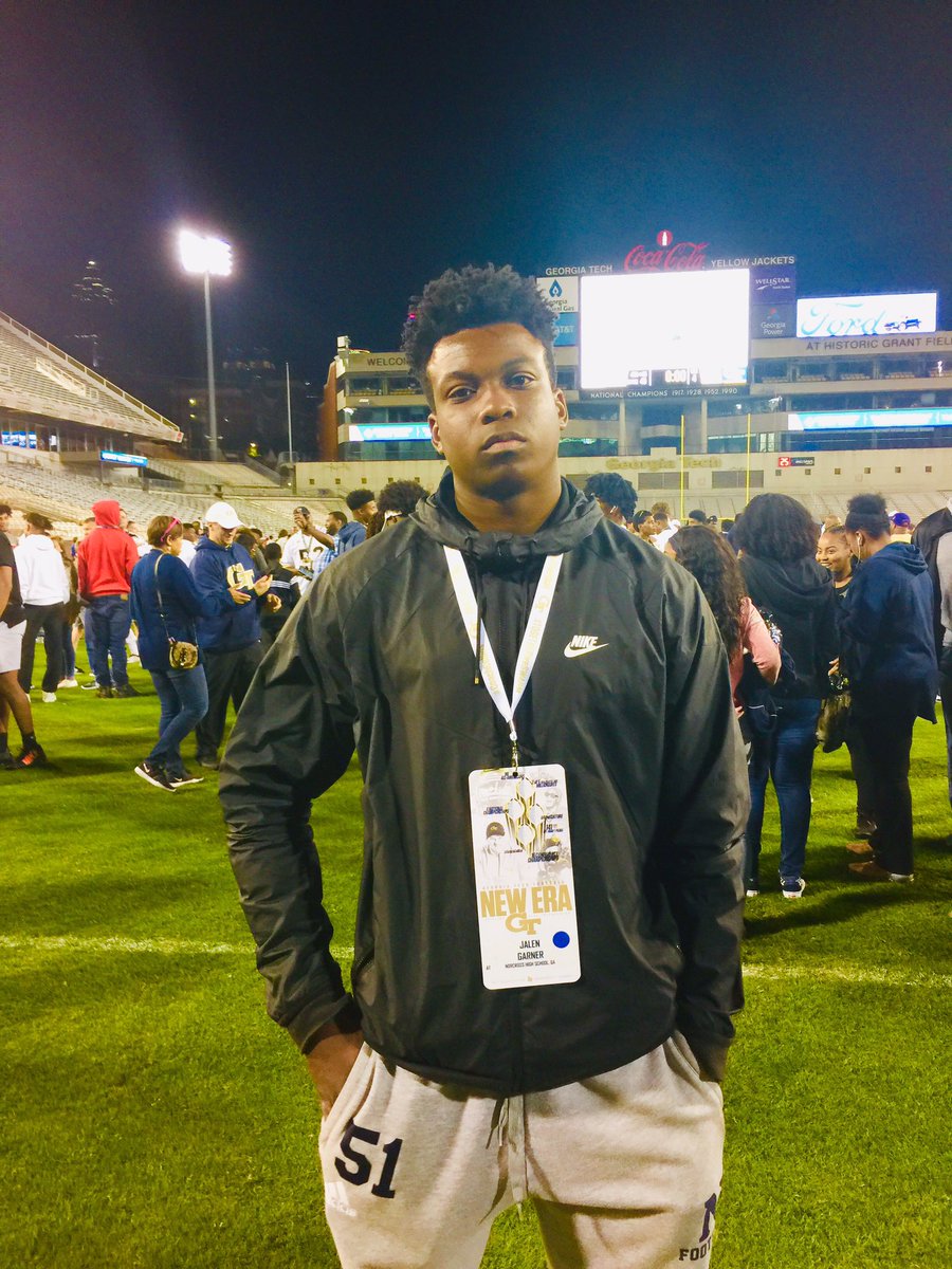 jalen_garner's tweet photo. Another great experience and 🔥atmosphere with @GeorgiaTechFB. 🐝🐝
Thanks @CoachSanders14 @Coach_NBurton @_CoachThacker! @Norcross_FB #GTSpringGame
#404Takeover #GOLDBlooded20 #404TheCulture #FAMILYoverEVERYTHING https://t.co/9j1kiXwsfT