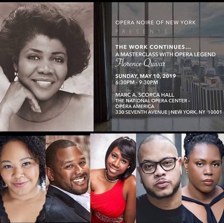 Stage, Recital, and Concert Legend Florence Quivar teaches The Art Of Performance with five extremely talented artists. Alaysha Fox, Edward Graves, Daveda Browne, Daniel Rich, and Deborah Carter. Get your tickets at:eventbrite.com/e/the-work-con…