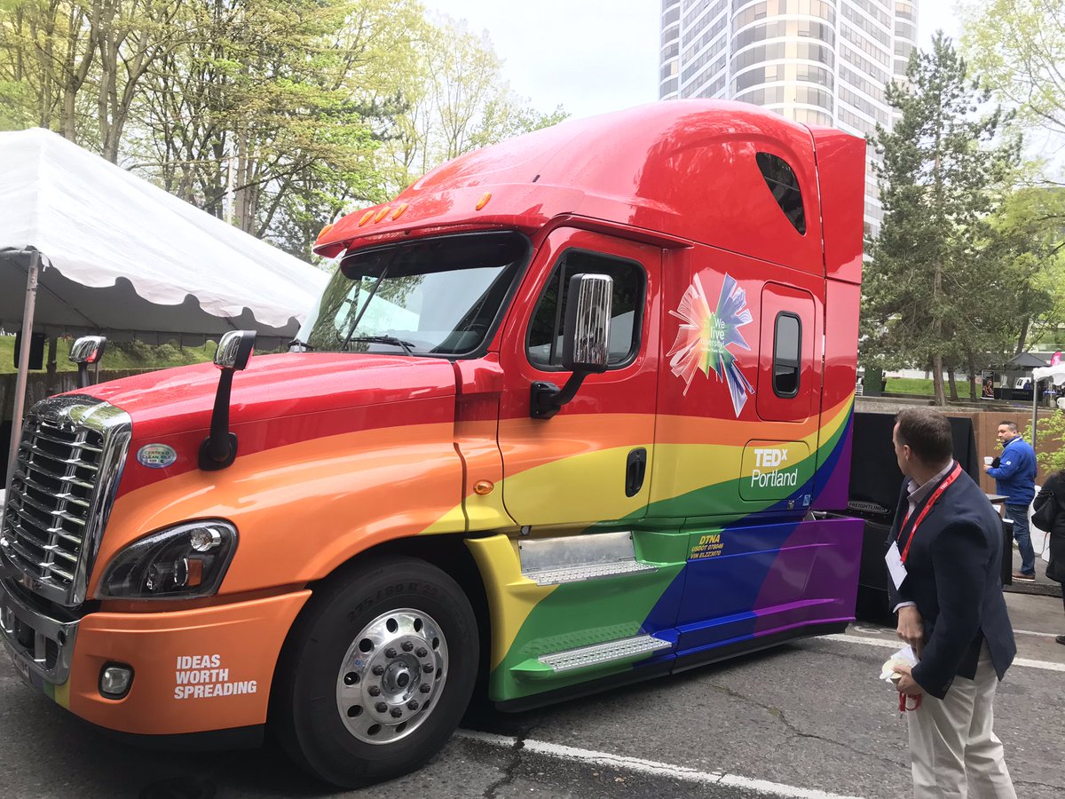 Commit2Safety's tweet image. TedX Portland today! Super electric atmosphere only to be enhanced by our Pride Cascadia!